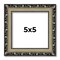5x5 Museum-Quality Picture Frame with UV-Resistant Acrylic & Acid-Free Backing, Available in 4 Finishes - Gold, Silver, Bronze, and Black